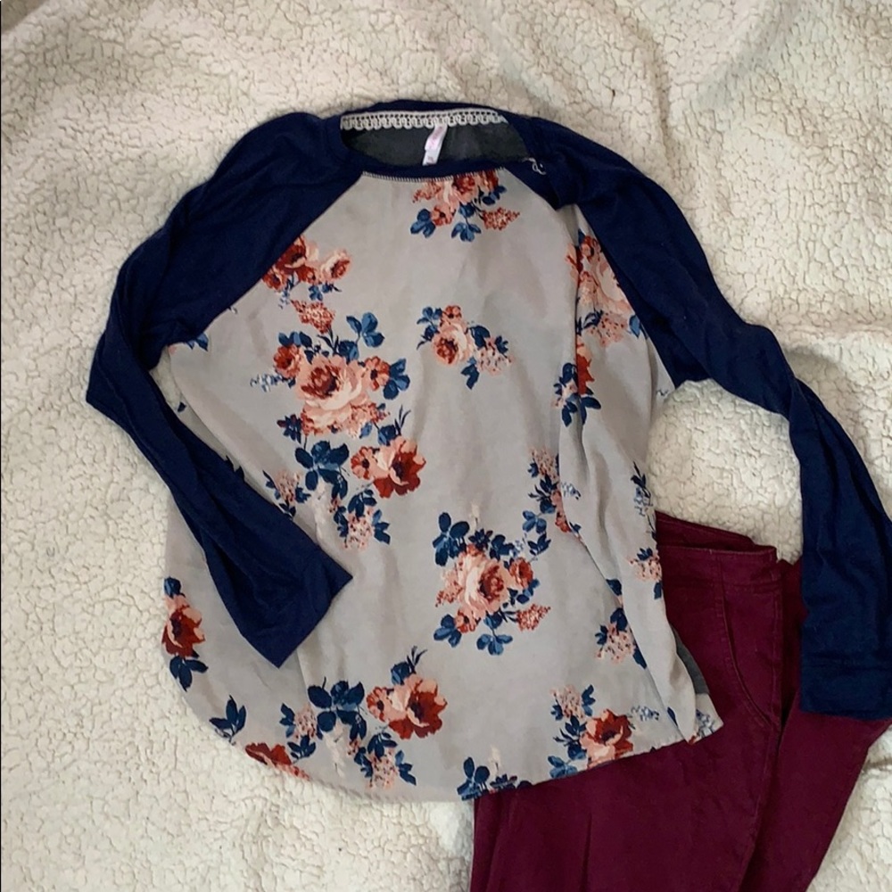 Flowing floral top